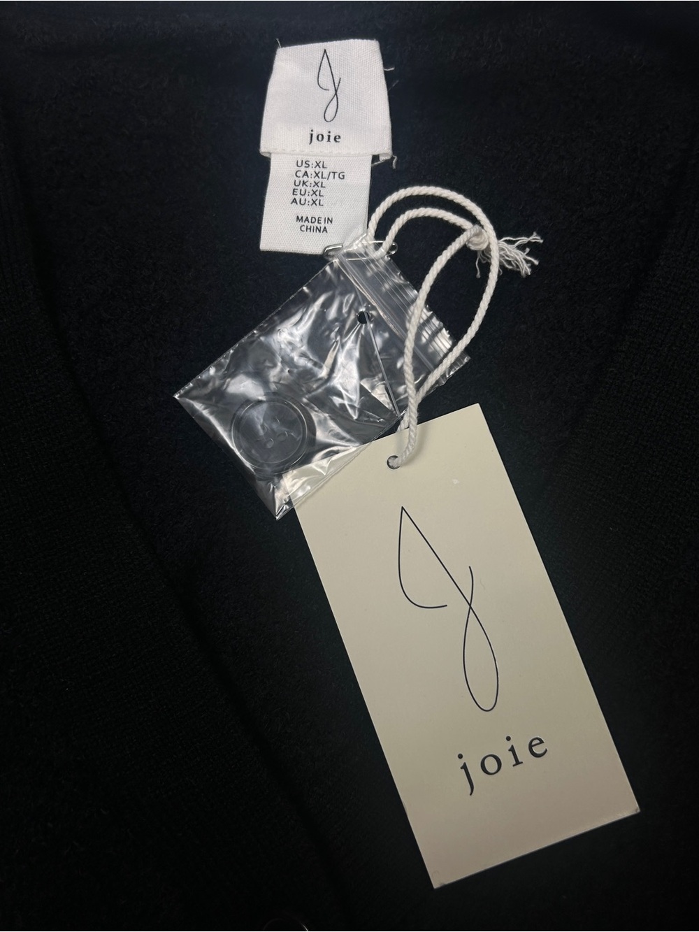 Joie Black V-Neck Button Cardigan Sweater - Women's - Picture 6 of 7